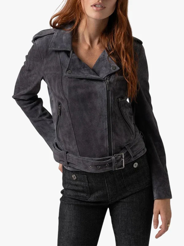Charcoal Urban Charcoal Suede Jacket - Premium Quality Real Leather Jacket