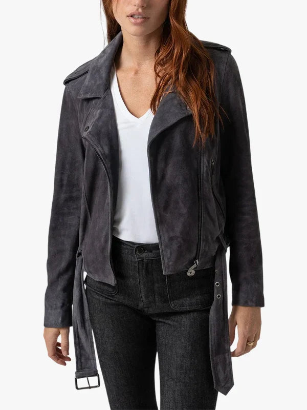 Charcoal Urban Charcoal Suede Jacket - Premium Quality Real Leather Jacket
