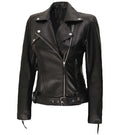 Classic Rebel Womens Asymmetrical Leather Jacket - Premium Quality Real Leather Jacket