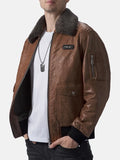 Men's Brown Leather Flight Jacket - Premium Quality Real Leather Jacket