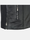 Men's Cafe Racer Black Leather Jacket - Premium Quality Real Leather Jacket