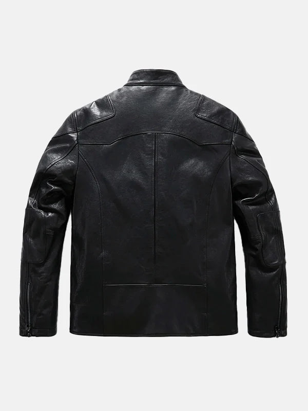 Men's Matt Black Leather Jacket - Premium Quality Real Leather Jacket
