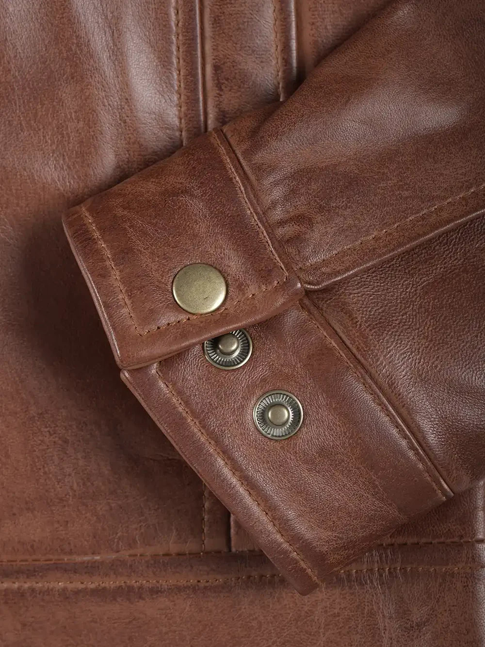 Mens Reeves Brown Real Leather Jacket