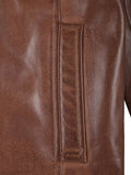 Reeves Brown Real Leather Jacket