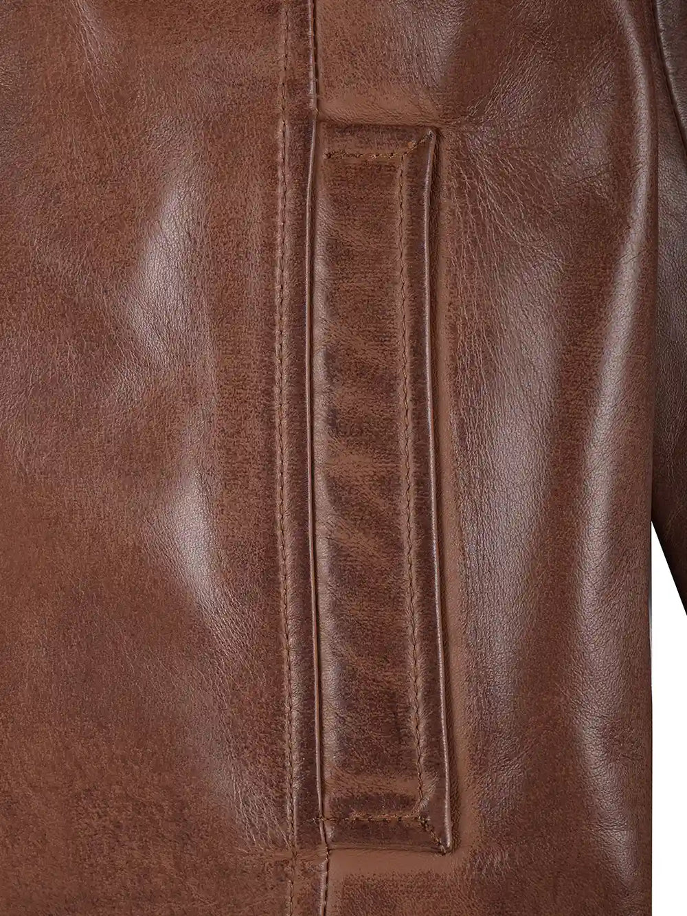 Reeves Brown Real Leather Jacket