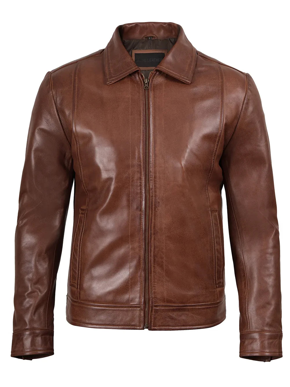 Reeves Brown Real Leather Jacket