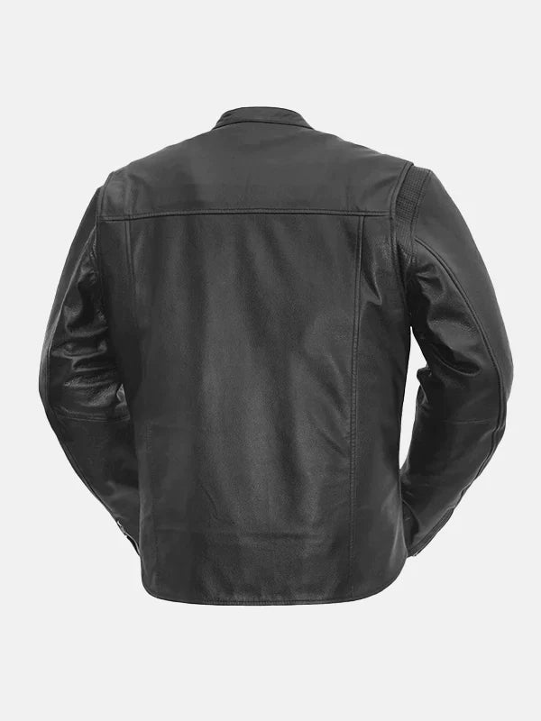 Rider Series Men's Black Motorcycle Leather Jacket - Premium Quality Real Leather Jacket