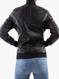 Women's Genuine Leather Classic Baseball Bomber Jacket - Premium Quality Real Leather Jacket