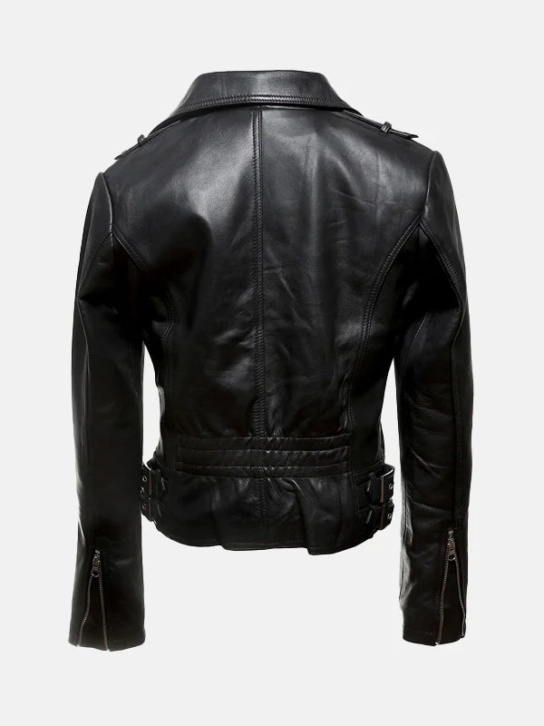 Women's Harley Black Leather Jacket - Premium Quality Real Leather Jacket