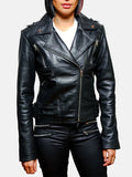 Women's Harley Black Leather Jacket - Premium Quality Real Leather Jacket