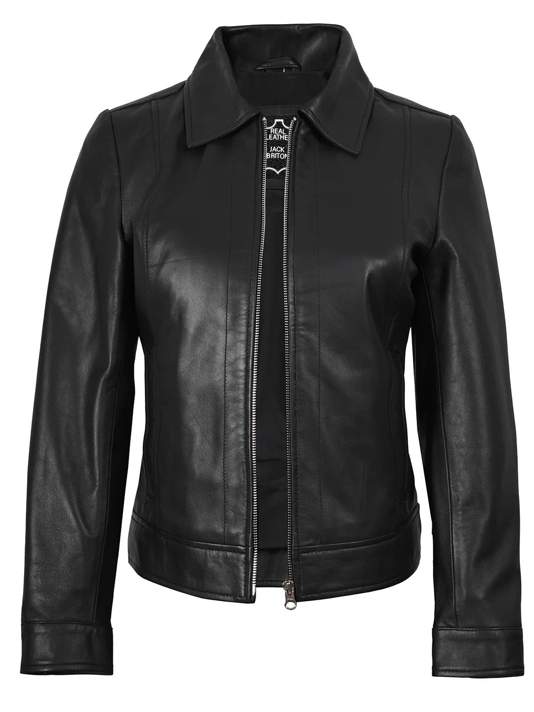 Blake Women’s Black Harrington Leather Jacket