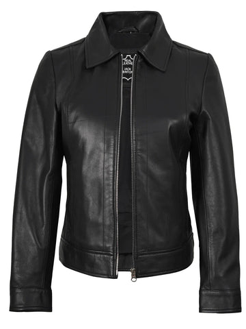 Blake Women’s Black Harrington Leather Jacket